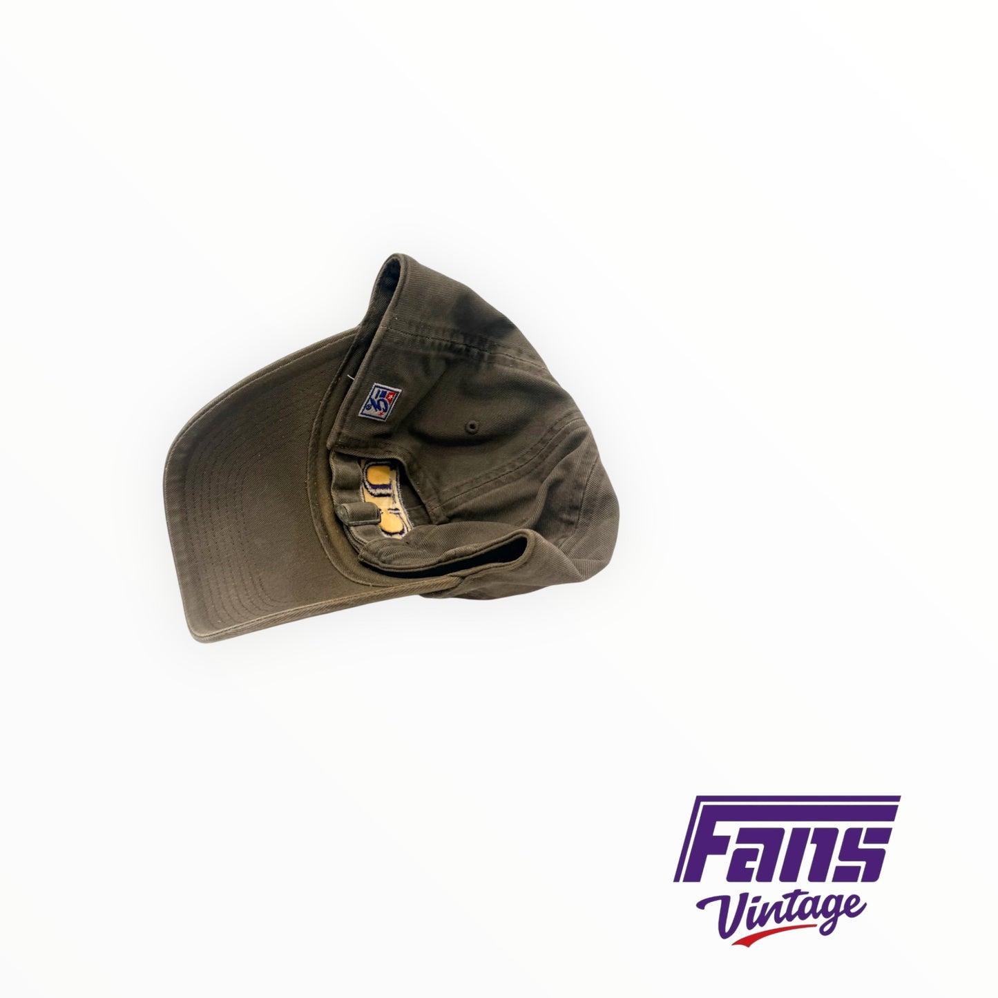 Vintage Y2K TCU dark greenish tan khaki look embroidered dad hat from The Game