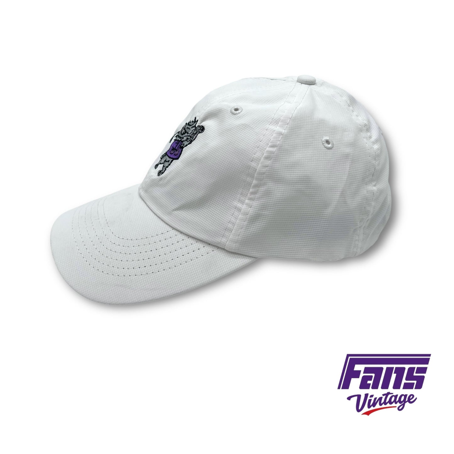 TCU Golf Custom Imperial Nike Dad Hat - Golfing Horned Frog Logo