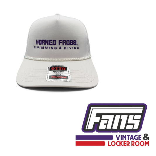 TCU Team Issued Swimming & Diving Embroidered Trucker Hat