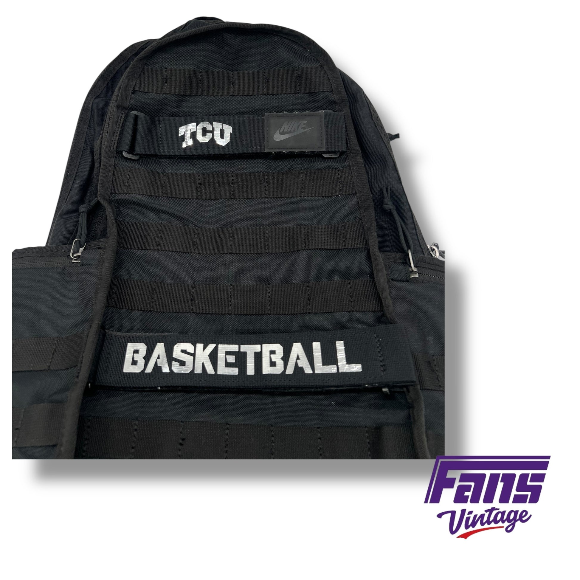 custom nike basketball backpack RARE! TCU Basketball Team Custom Nike Tactical Backpack with Silver-Ch – Fans Vintage
