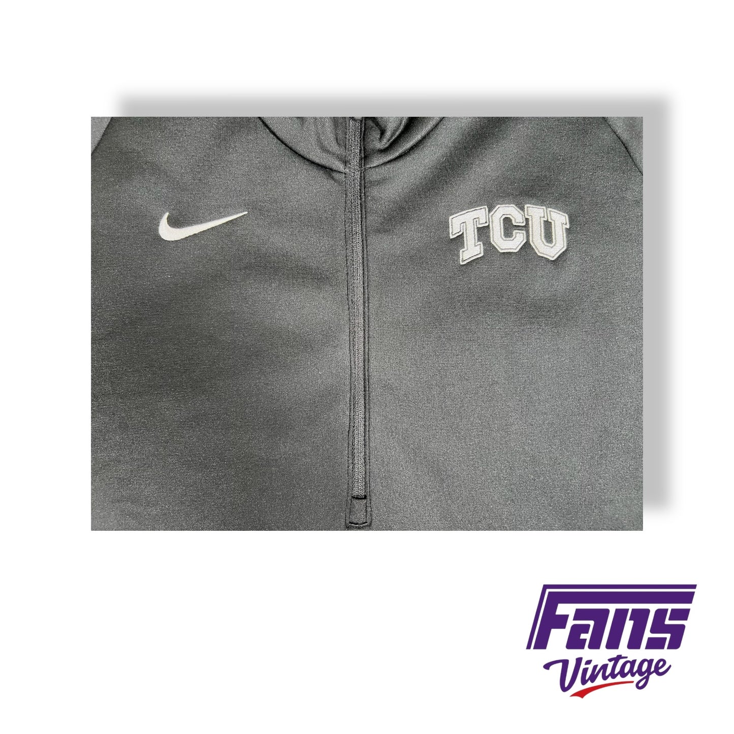 Team Issued TCU black quarter zip
