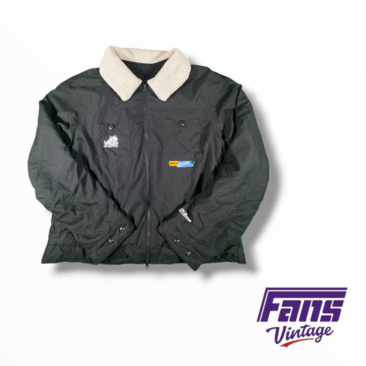 TCU basketball Team Issued Custom Sherpa Collar LeBron James Bomber Jacket