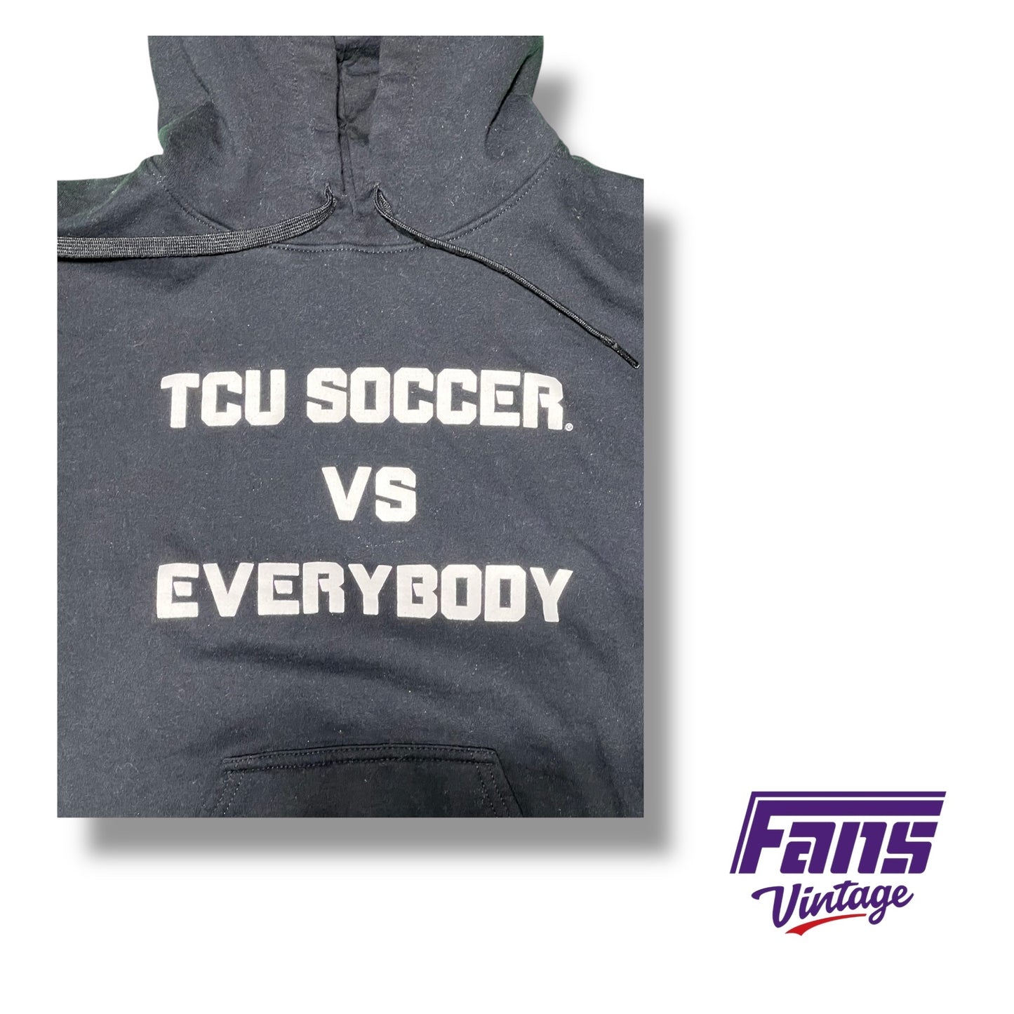 TCU women’s soccer team issued post season 2025 “TCU Soccer VS Everybody” hoodie
