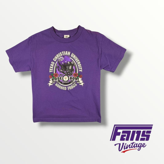 Vintage TCU Purple Rose Bowl T-Shirt with Awesome Design