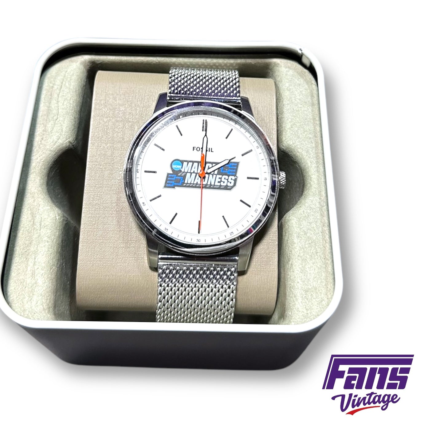 TCU Basketball Player Exclusive Tournament Gift - Rare 2023 March Madness Custom Fossil Watch New in Box