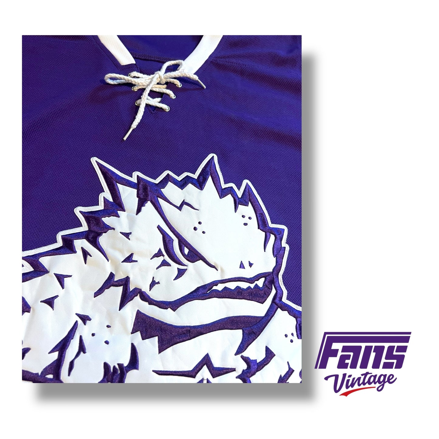 Fans Vintage TCU Hockey Sweater - Officially Licensed 2014 Replica Jersey