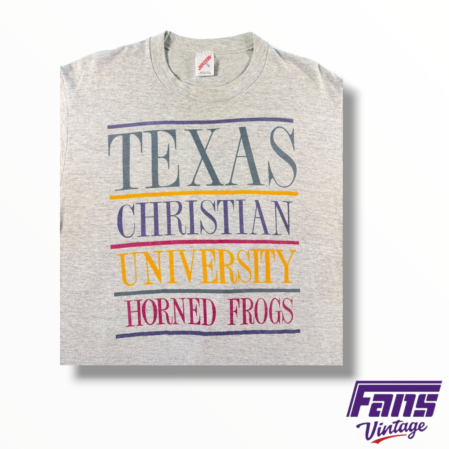 Vintage 90s Texas Christian Horned Frogs Tee