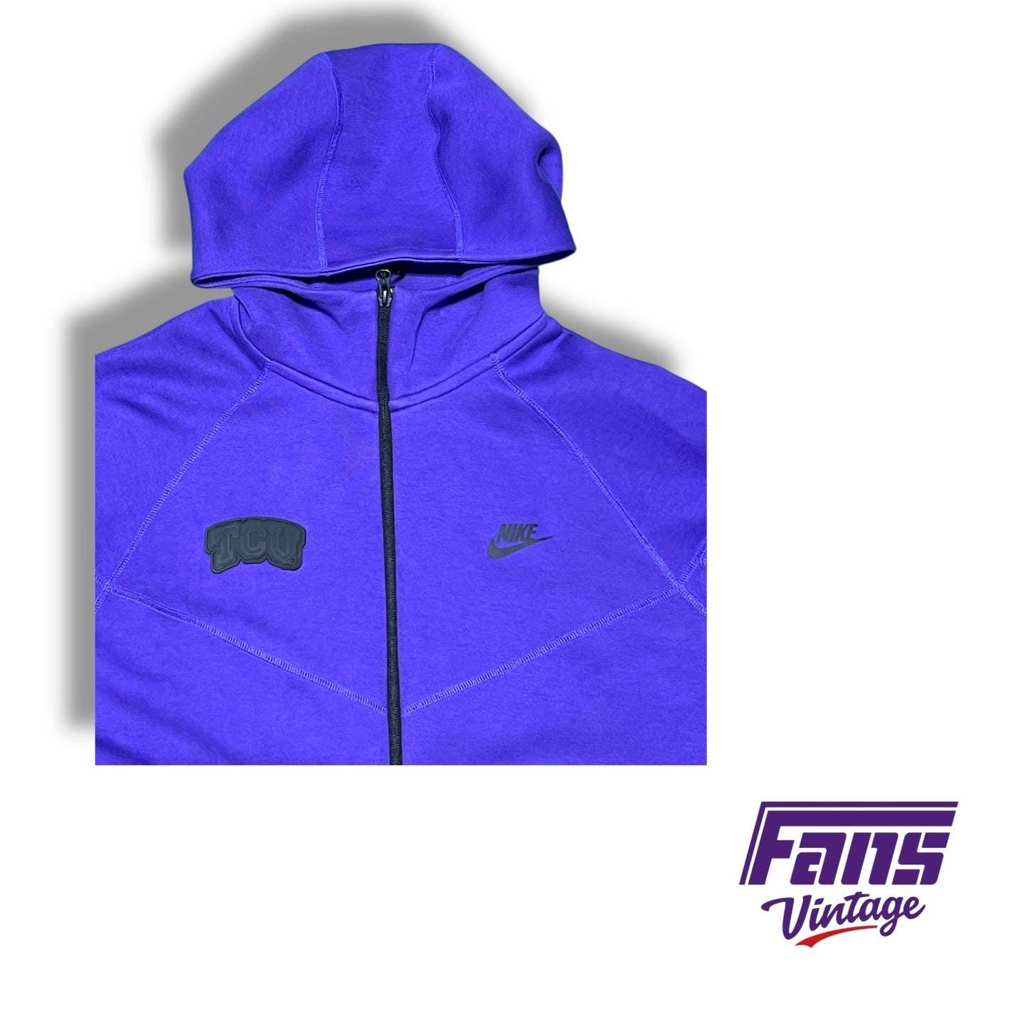 RARE! TCU Basketball Postseason Nike Team‑Issued Purple Tech Suit - Zip up Jacket and Jogger Pants