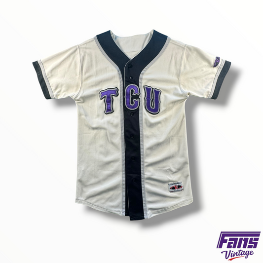 90s Vintage Fully Stitched Baseball Jersey with Satin Letters