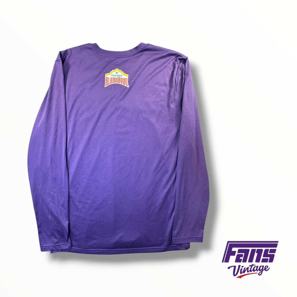 TCU Football Team Issued Nike Alamo Bowl Purple Dri-Fit Long Sleeve