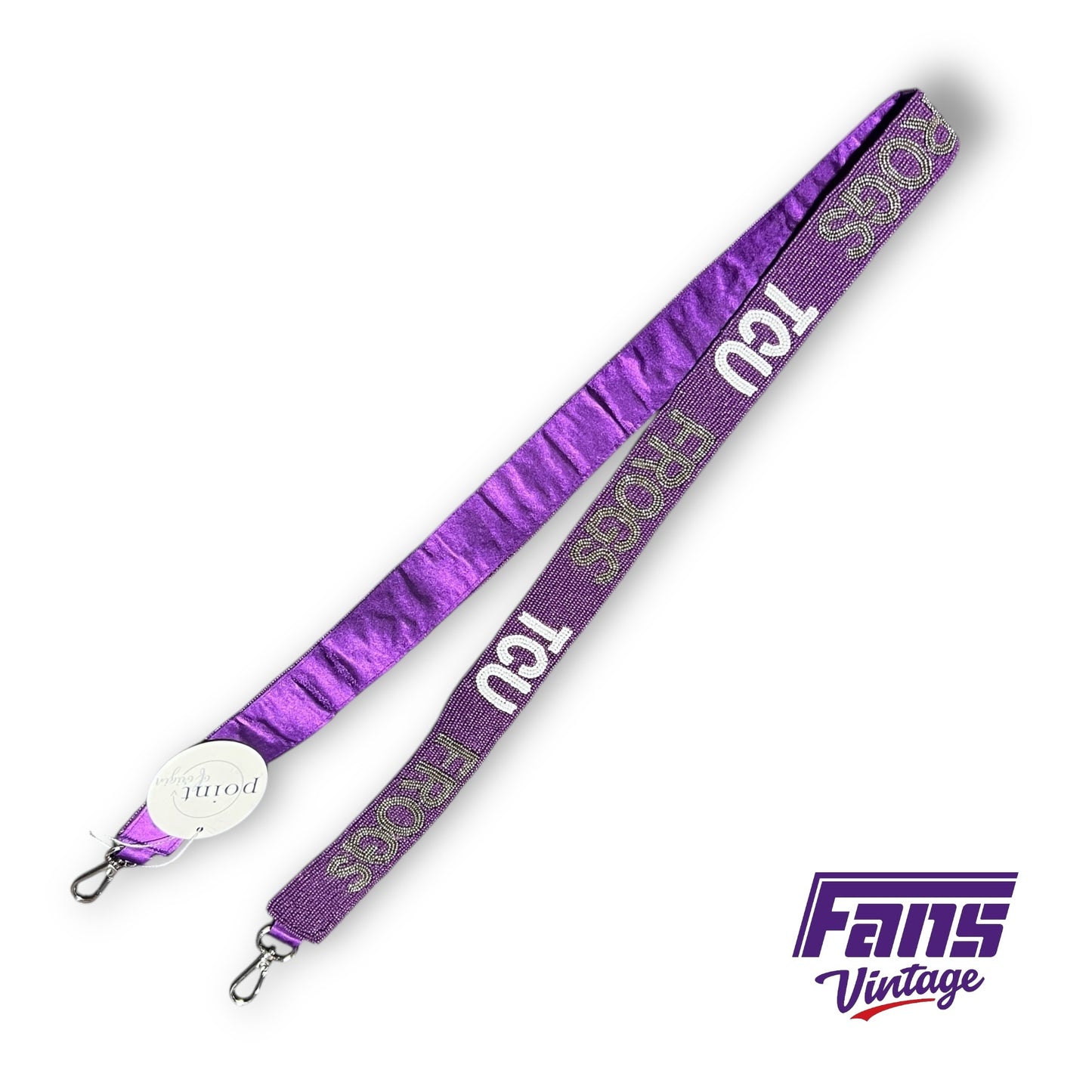TCU Frogs Custom Beaded Purse Strap