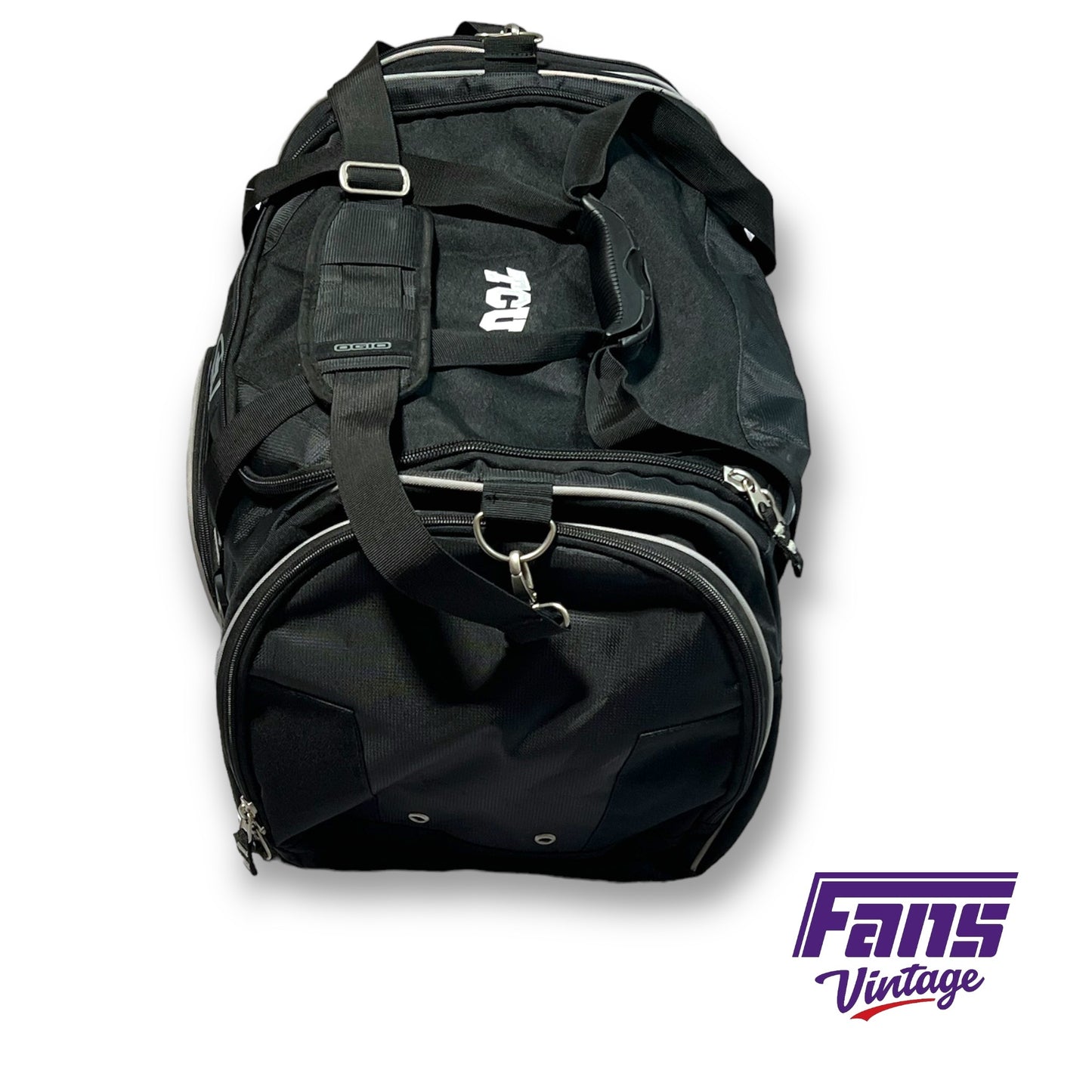 Custom OGIO TCU Football Team Issued Travel Duffel Bag