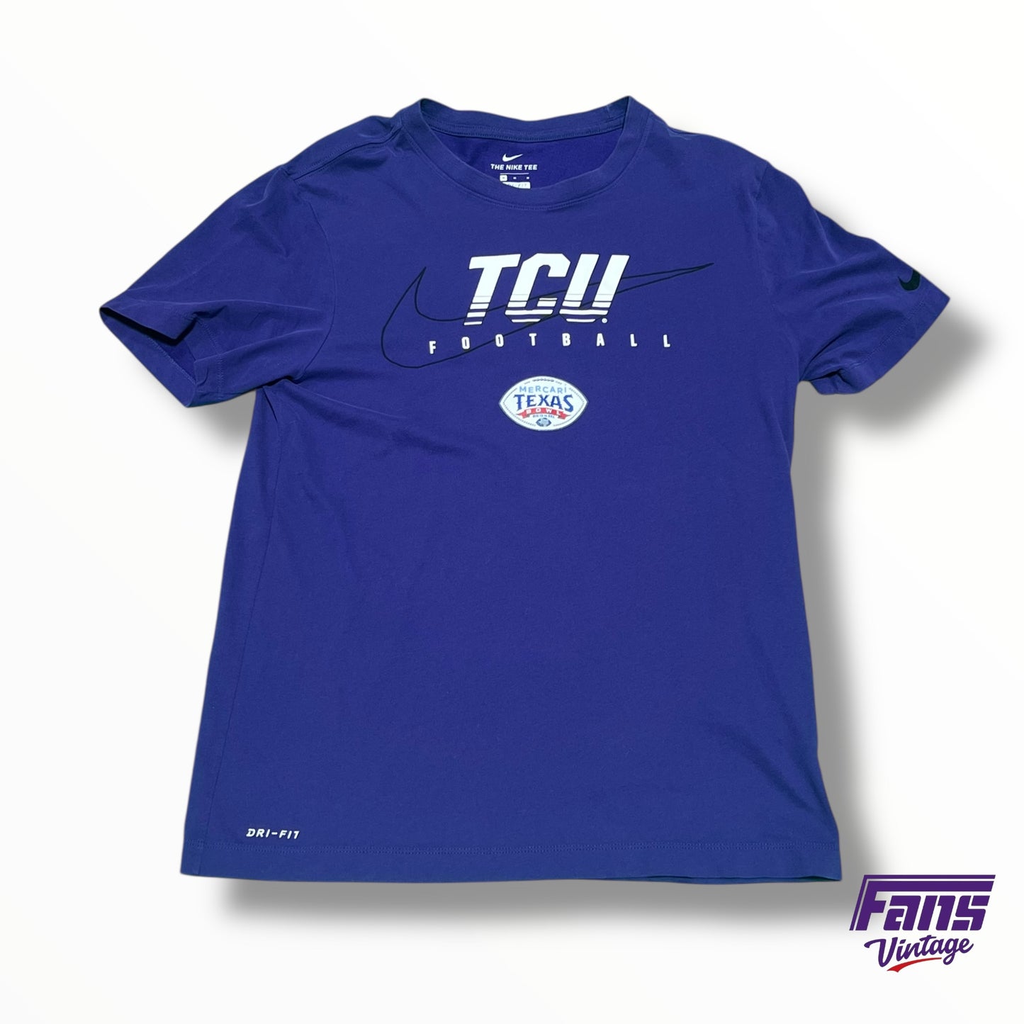 TCU Football Nike Team Issued Mercari Texas Bowl T-Shirt