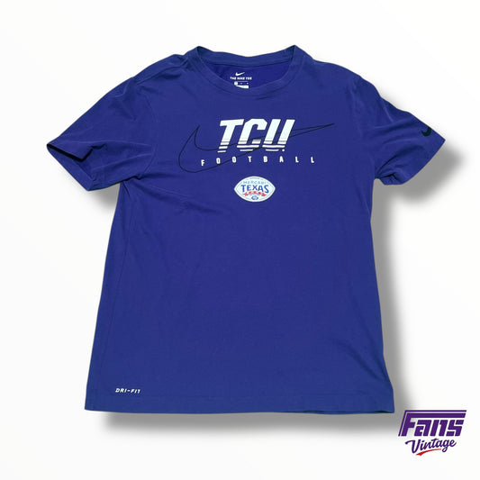 TCU Football Nike Team Issued Mercari Texas Bowl T-Shirt