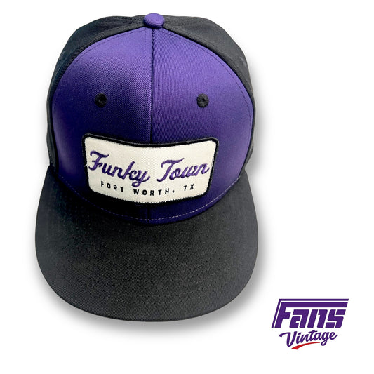 TCU Football *Rare Team Exclusive Custom* Funky Town Fort Worth Team Issued Snap Back Hat