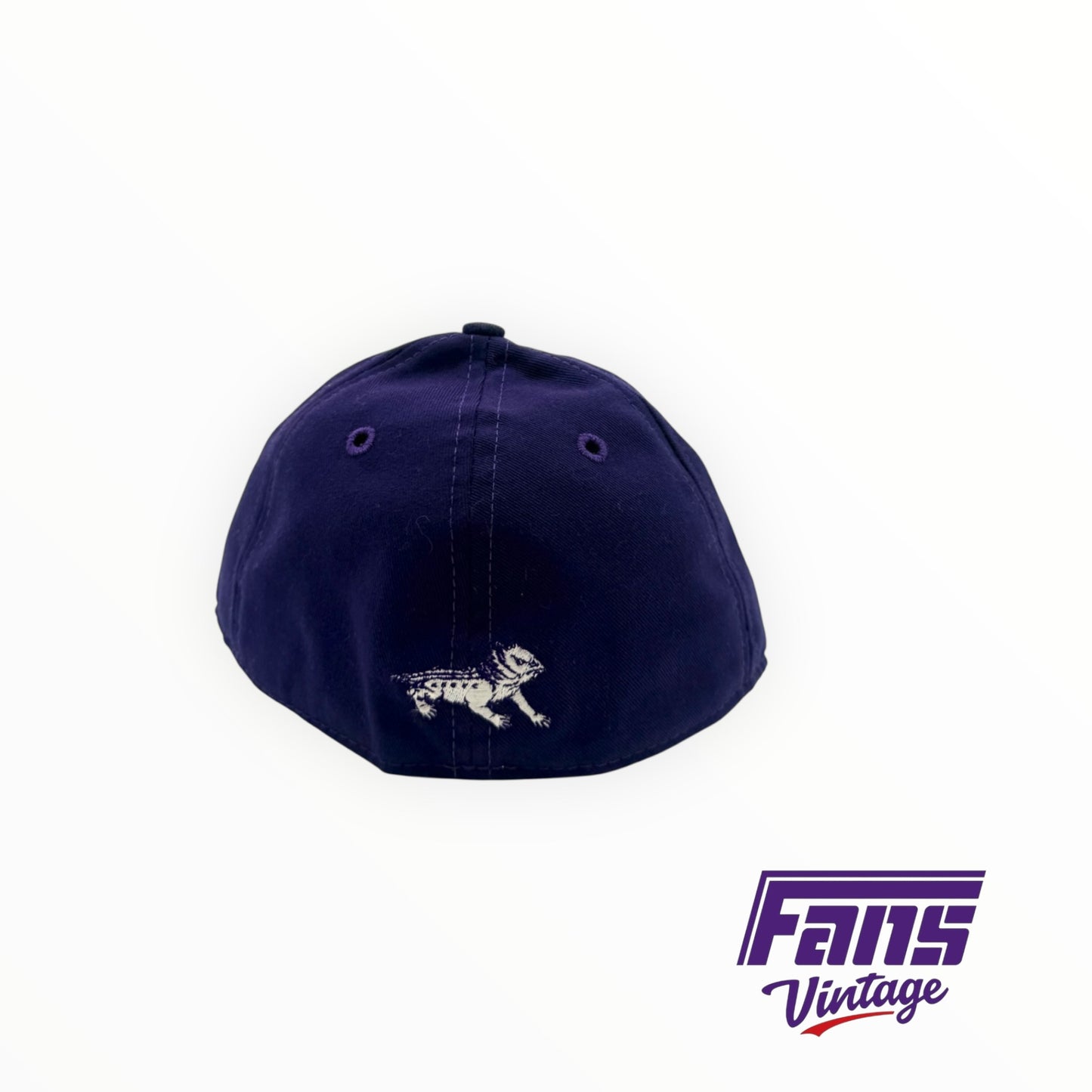 90s Vintage TCU fitted hat with awesome throwback Horned Frog logo