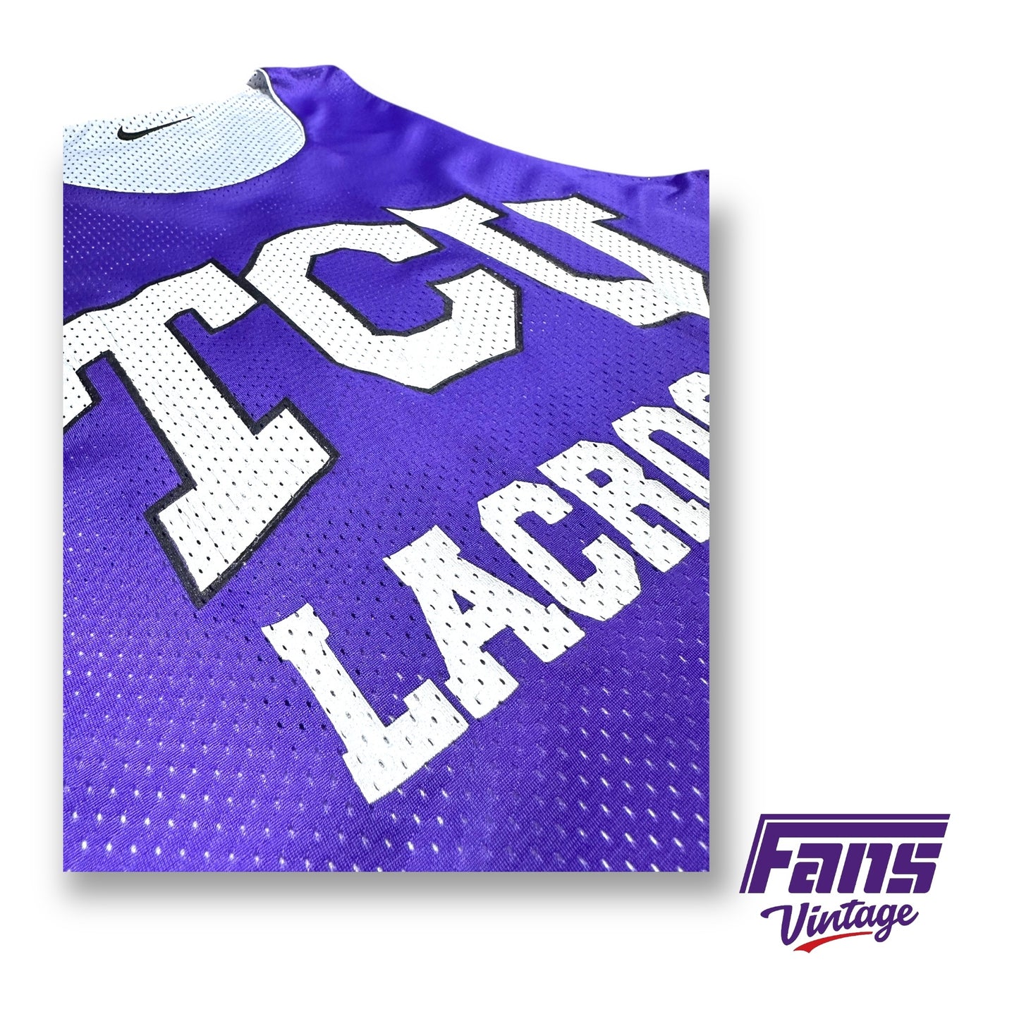 Vintage 2010s Player Issue TCU Lacrosse Nike Practice Jersey - Reversible!