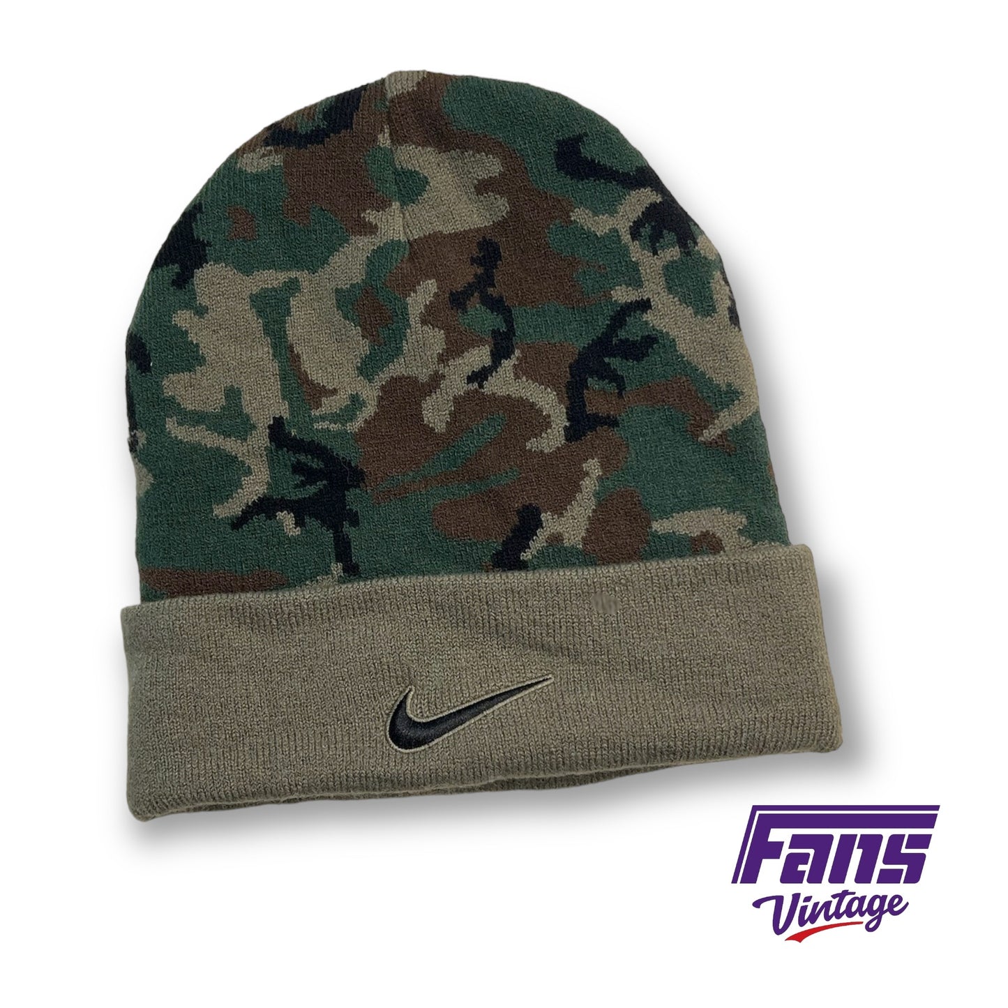 TCU Horned Frogs Nike “Salute To Service” Forest Camo Team Issued Beanie