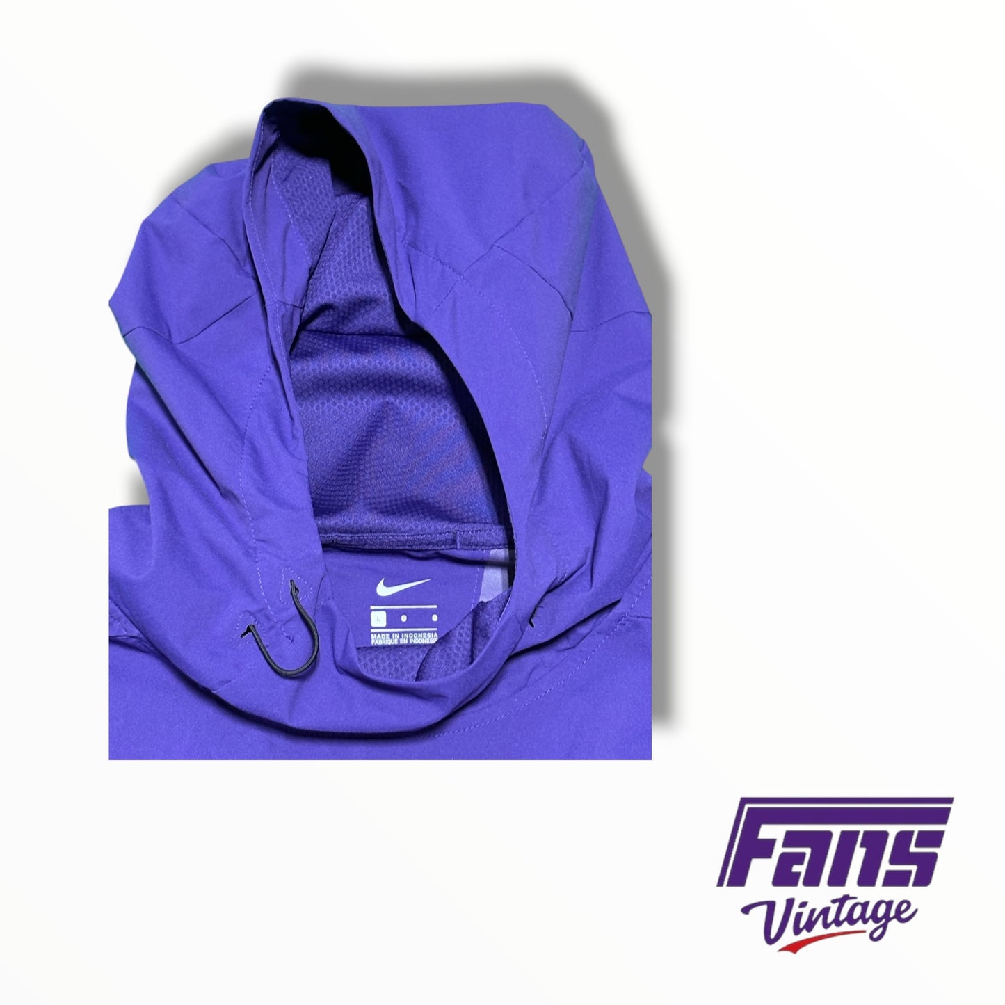 TCU Nike Team Issued Sideline Sleeveless Hooded Pullover