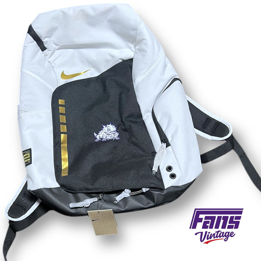 TCU Football Player Exclusive Nike Elite College Football Playoff CFP “Swag” Backpack with Gold Accents - Team Issued - New With Tags!