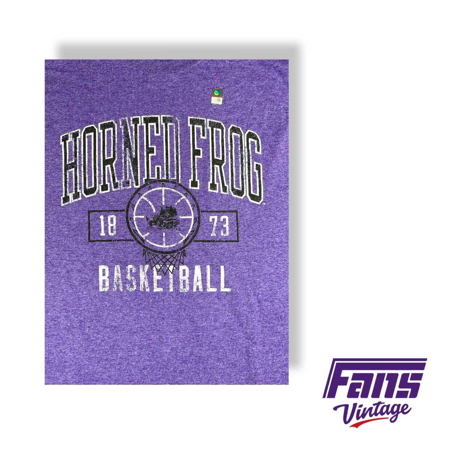TCU Men’s Basketball player issued retro style graphic tee