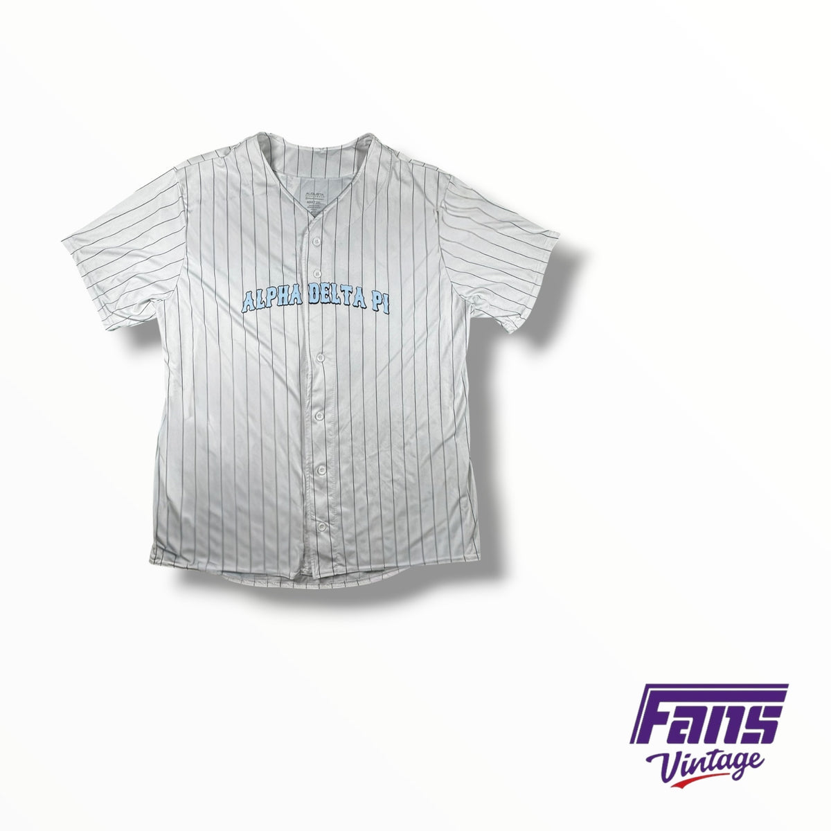 Vintage Alpha Delta Pi Sorority Baseball Buttonup Jersey