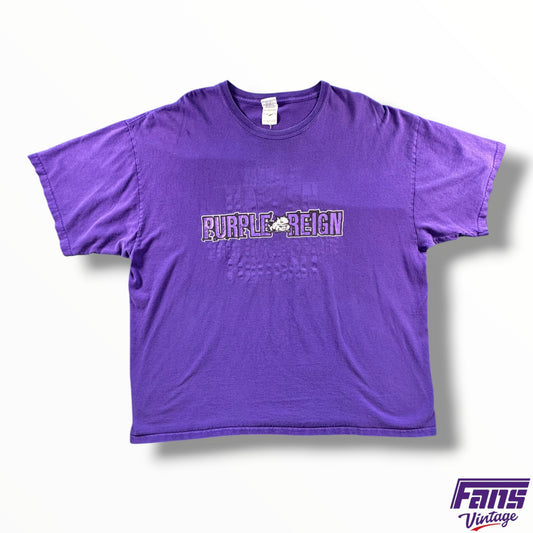 Vintage TCU Football Purple Reign Football Tee
