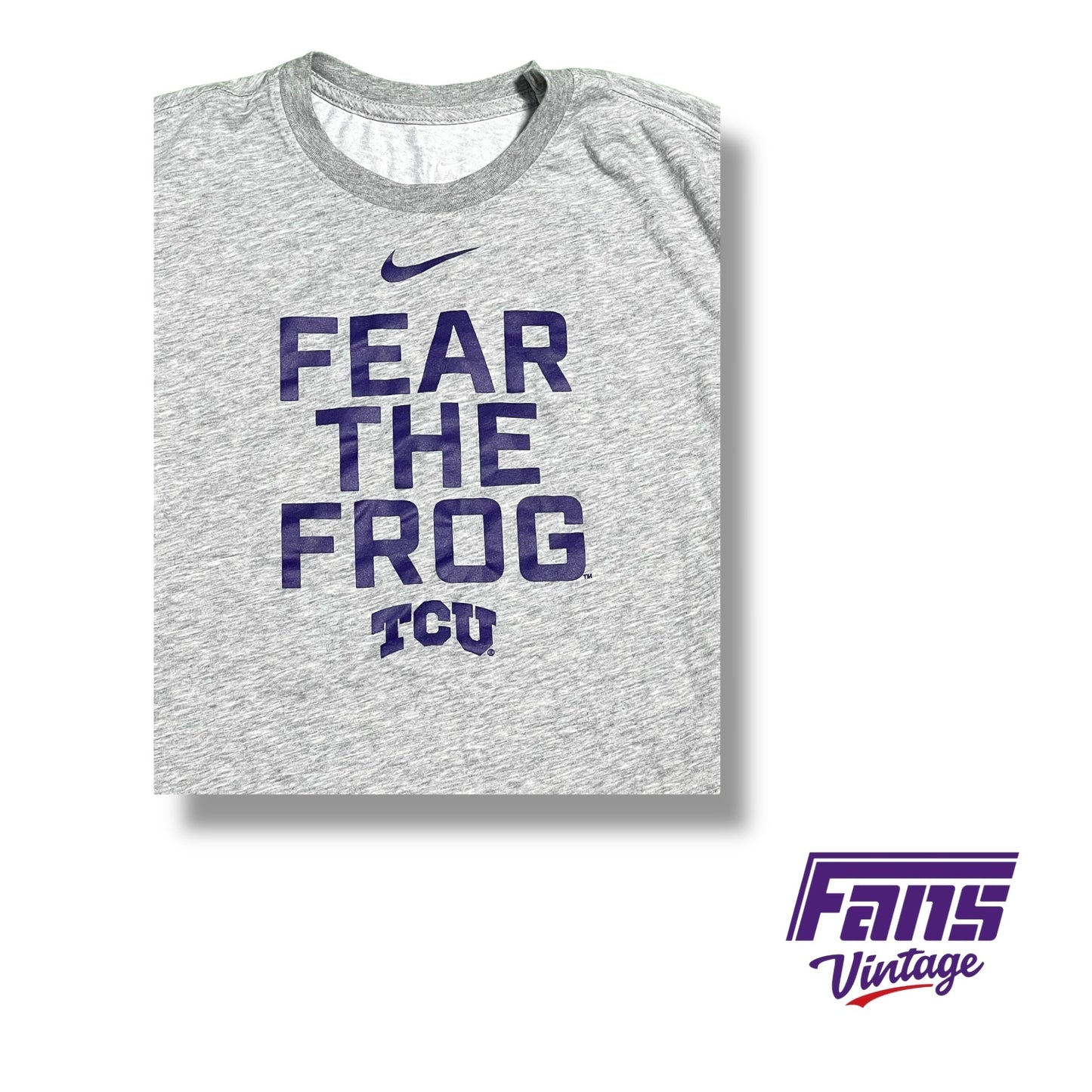 TCU Nike team issued “Fear the Frog” soft training tee