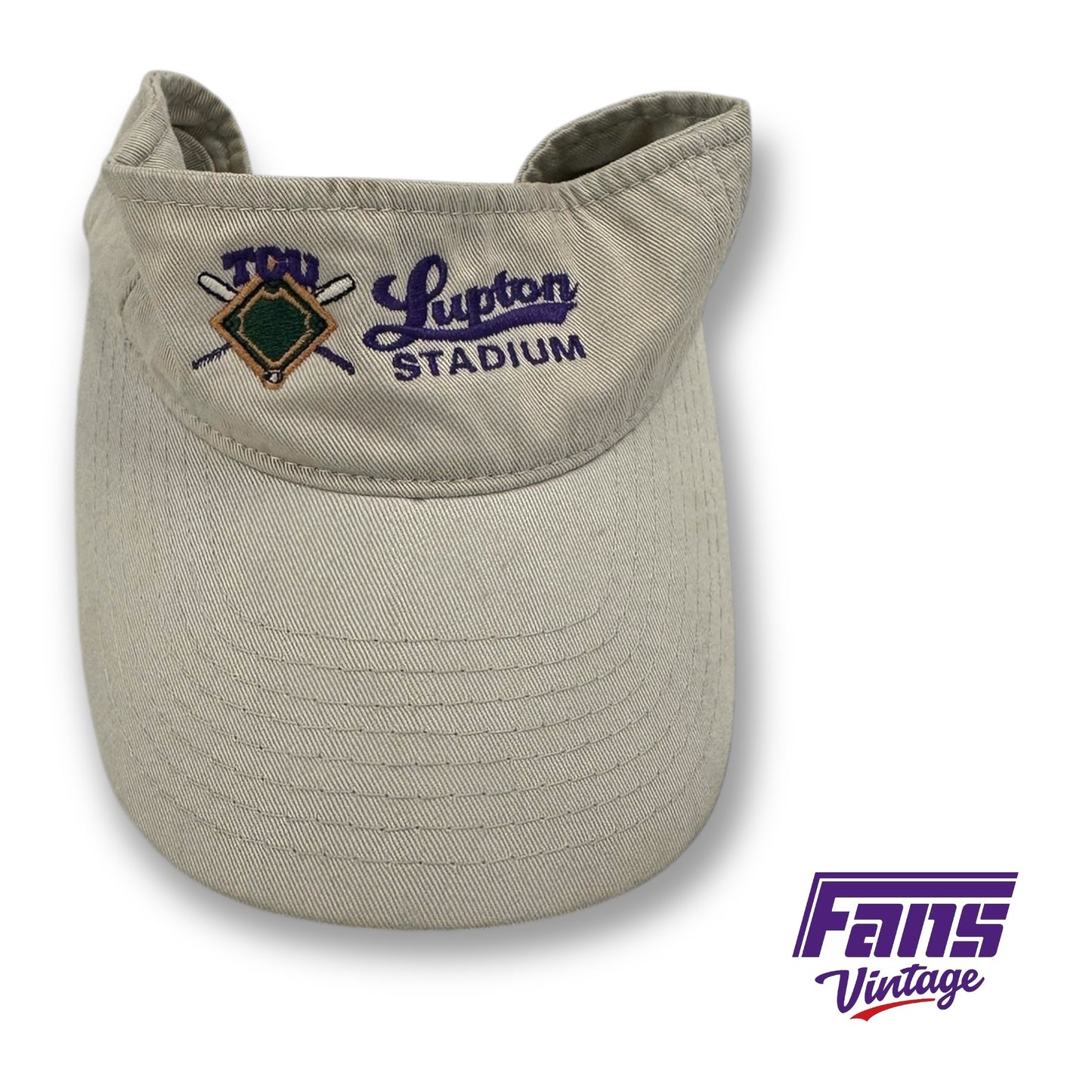 Vintage Lupton Stadium TCU Baseball Visor!