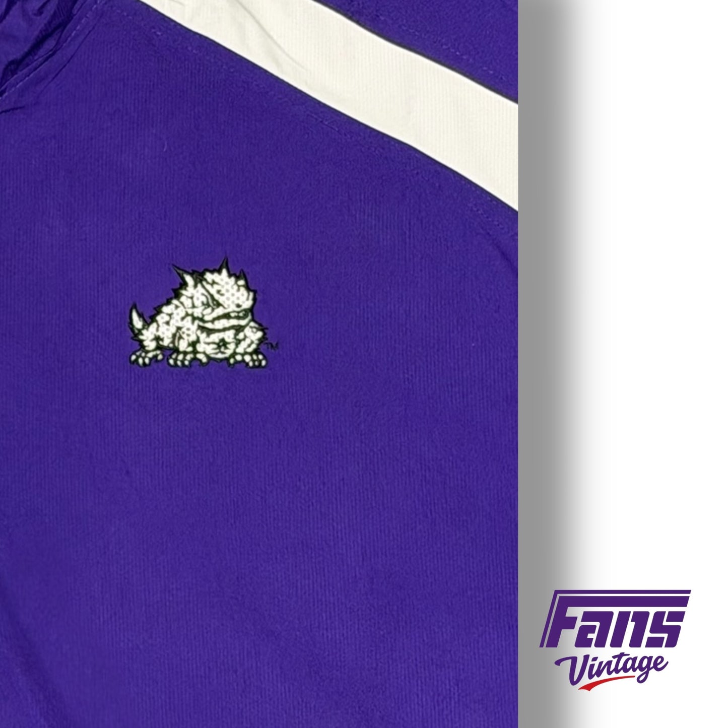 Vintage TCU Y2K Era Team Custom Quarter Zip Pullover