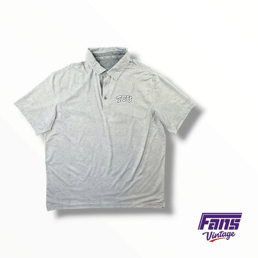 TCU Baseball Team Issued Walter Hagen Topographic Pattern Polo