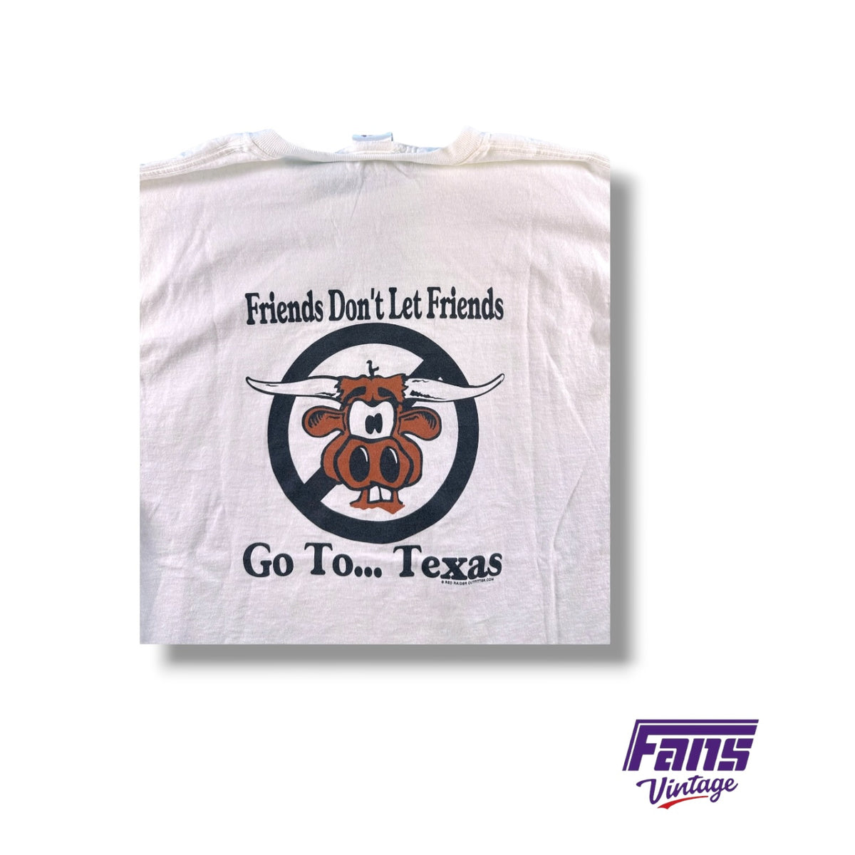 Vintage UT Hate White Double-Sided Tee