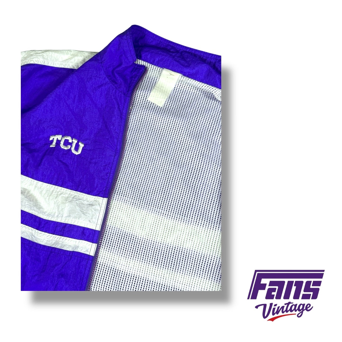 TCU Vintage 90s Windbreaker Track Style Jacket