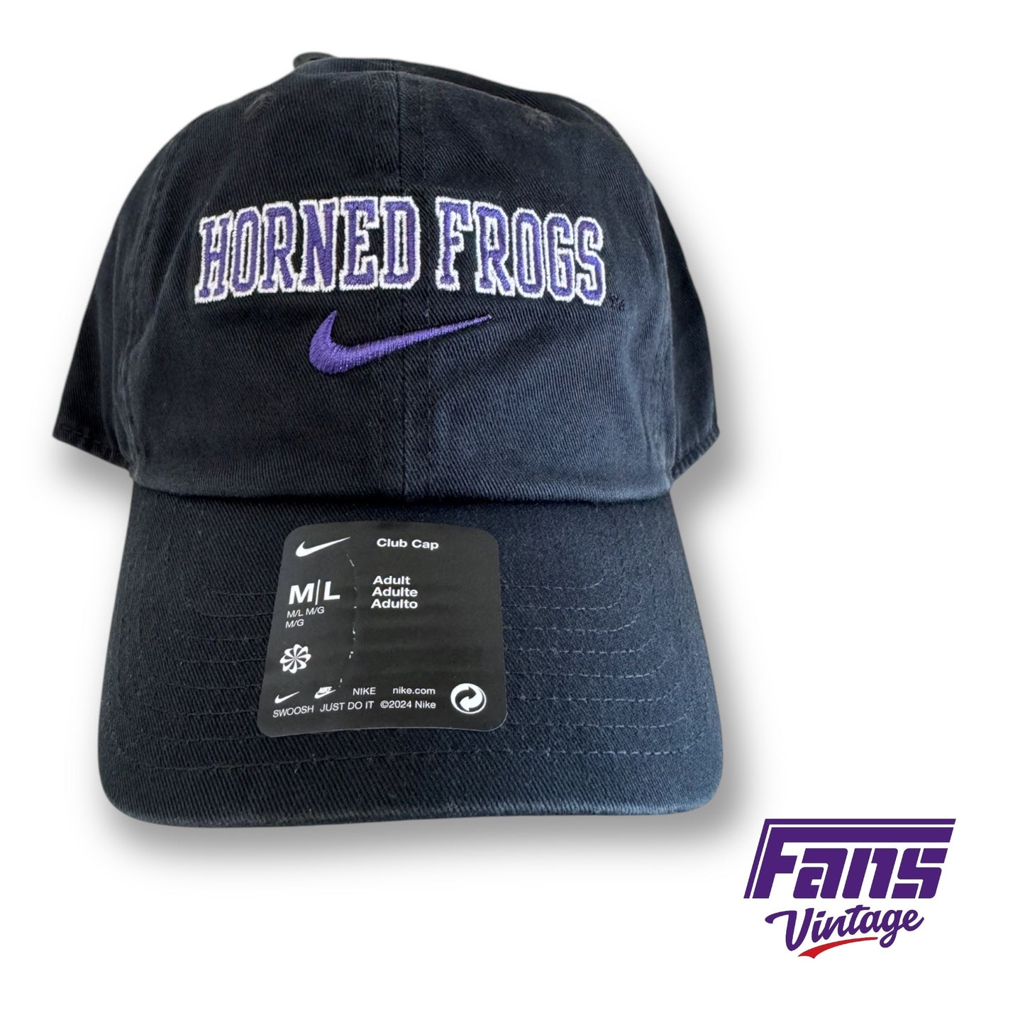 TCU Team Issue Nike "Horned Frogs" Dad Style Hat - New with tags!