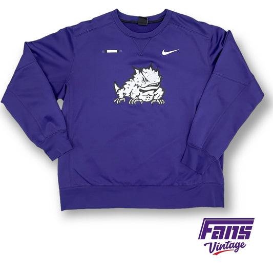 TCU Team Issue Nike Drifit Crewneck Sweater