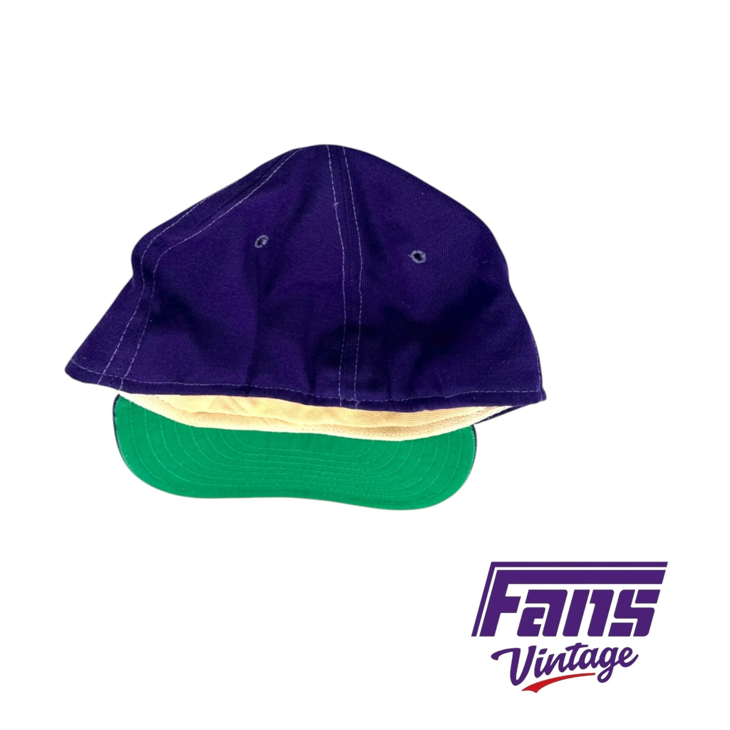RARE! Vintage TCU Team Issued 1970s Stacked Logo Baseball Hat