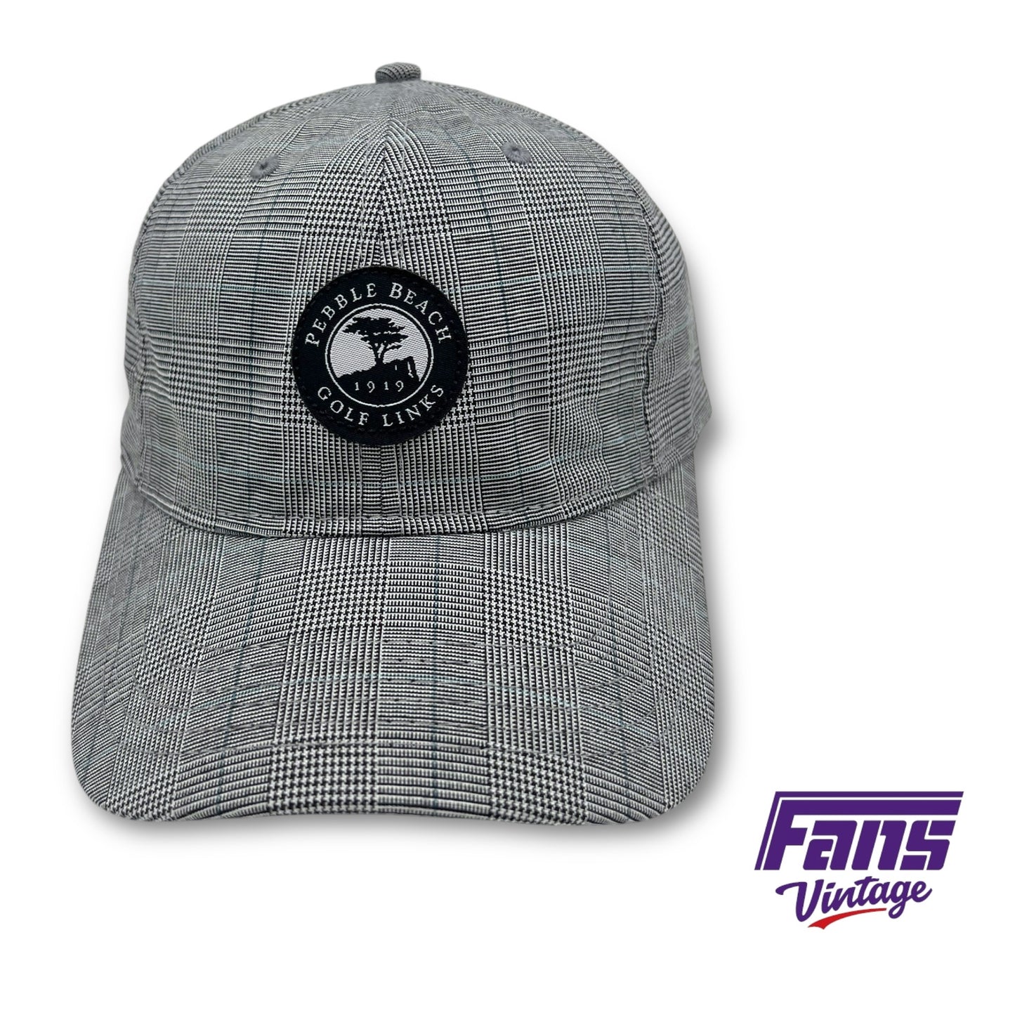 Pebble Beach Golf Legendary Headware Plaid Dad Hat