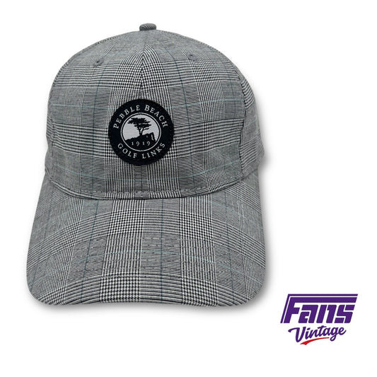 Pebble Beach Golf Legendary Headware Plaid Dad Hat