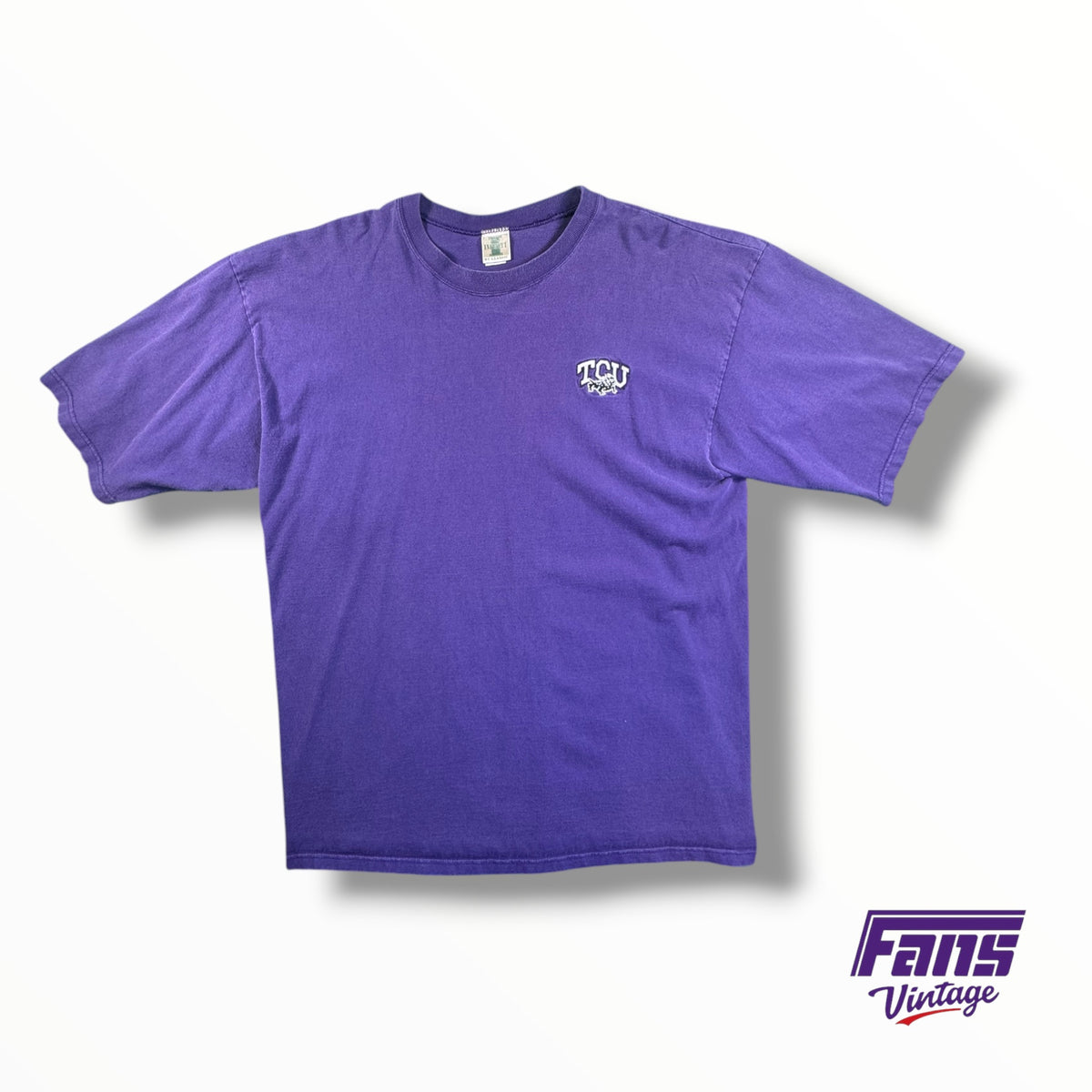 Vintage TCU Y2K Unique Frog Logo Tee Shirt