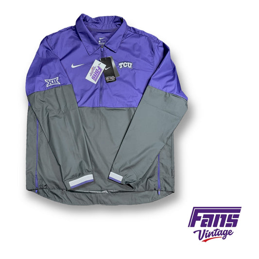 TCU Football On-Field Nike Half Zip Pullover Outerwear