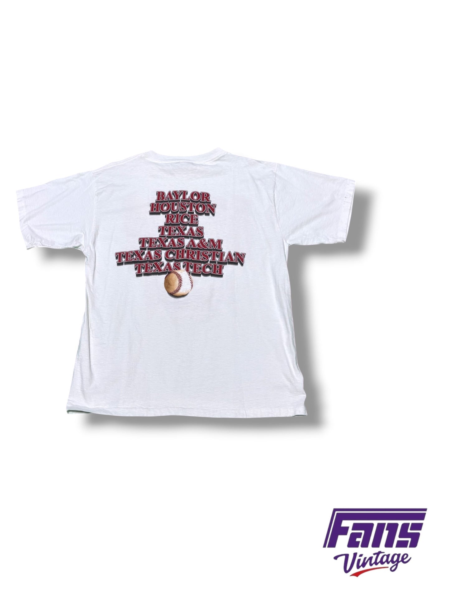 GRAIL! Vintage 1996 Southwest Conference Baseball Tournament Double Sided Tee
