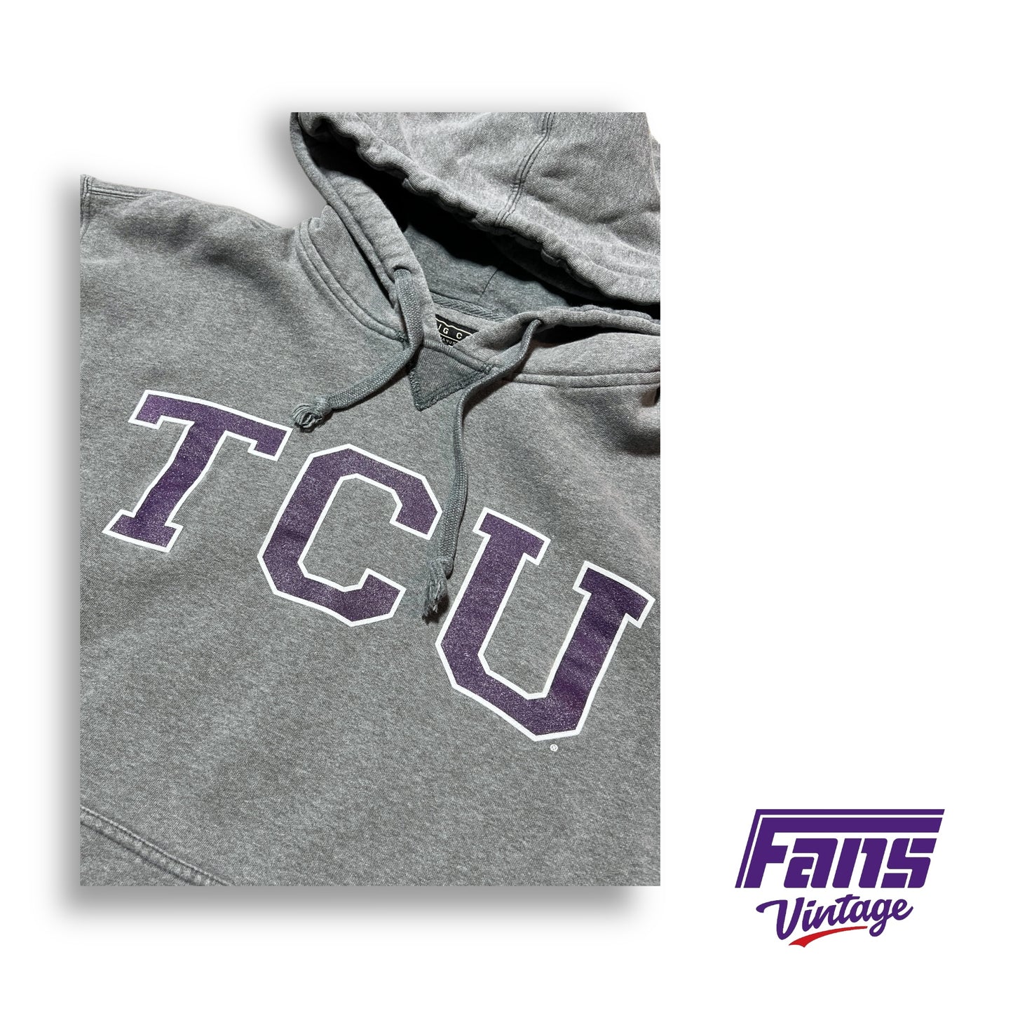90s Vintage TCU Hoodie - Ultra thick and cozy!