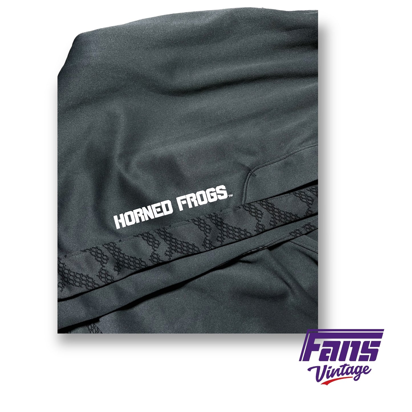 TCU Team Issued Nike Training Pants - “Horned Frogs” Patterned Design