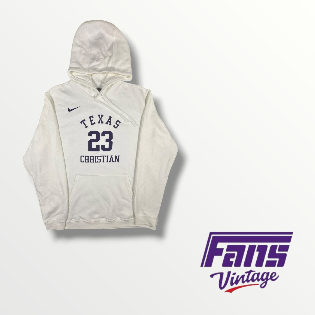 Rare! TCU Basketball 1986 Southwest Conference Champions Commemorative ‘Texas Christian’ Number 23 Team Issued Hoodie 2026 Edition