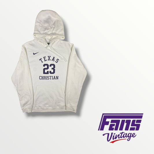 Rare! TCU Basketball 1986 Southwest Conference Champions Commemorative ‘Texas Christian’ Number 23 Team Issued Hoodie 2026 Edition
