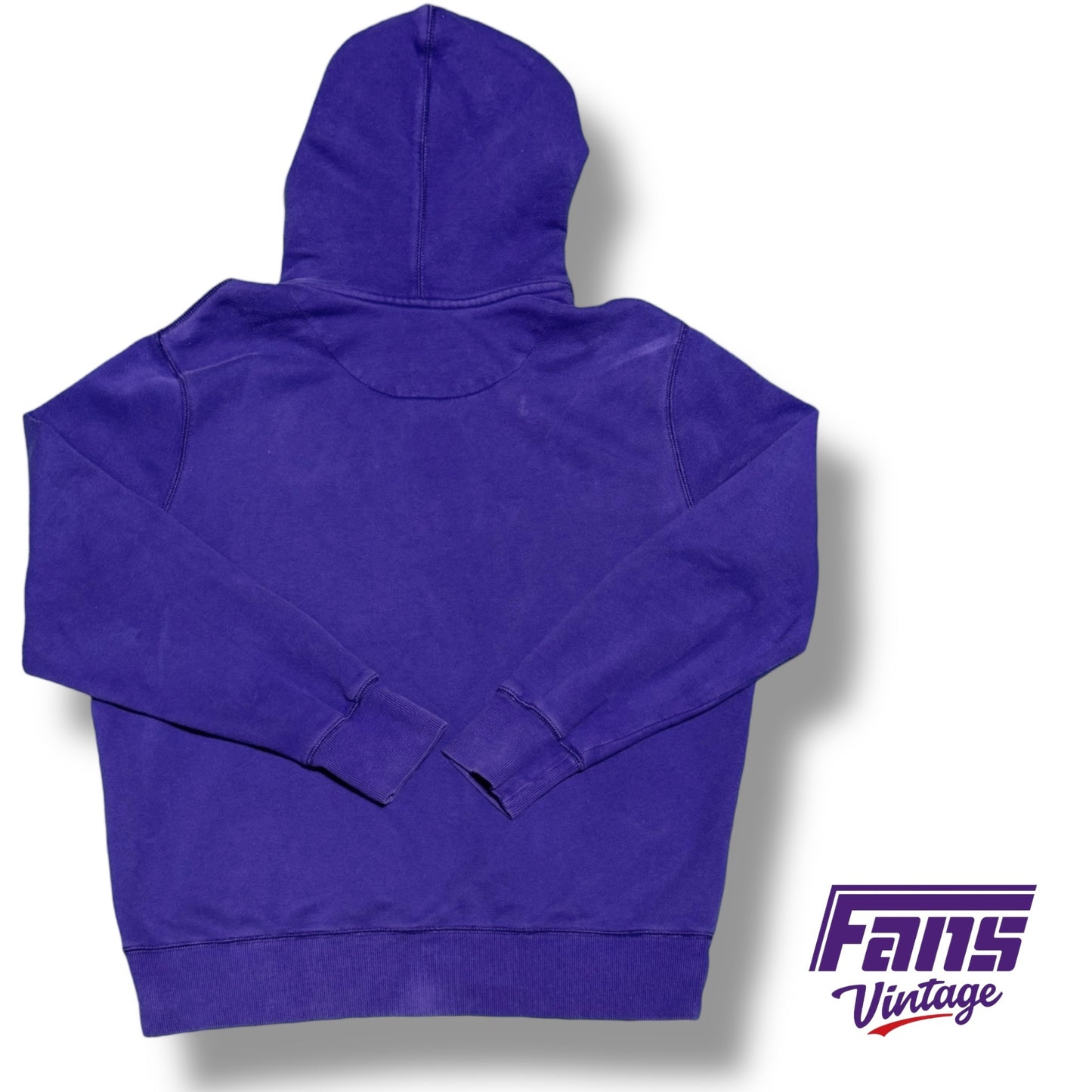 Vintage TCU Y2K Era Nike Center Swoosh Team Issued Hoodie with Premium Details