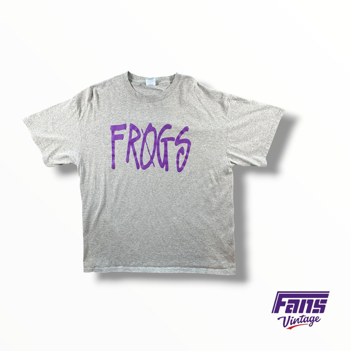 TCU Basketball Team Custom ‘Frogs’ Stüssy Inspired Gray Cotton Tee