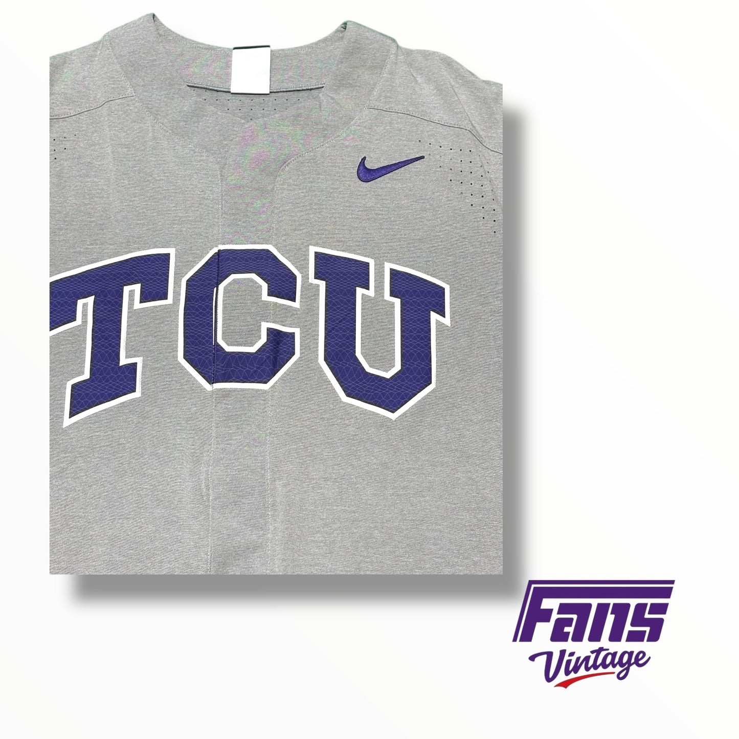 TCU Baseball Nike Team Issued Vapor Elite Jersey
