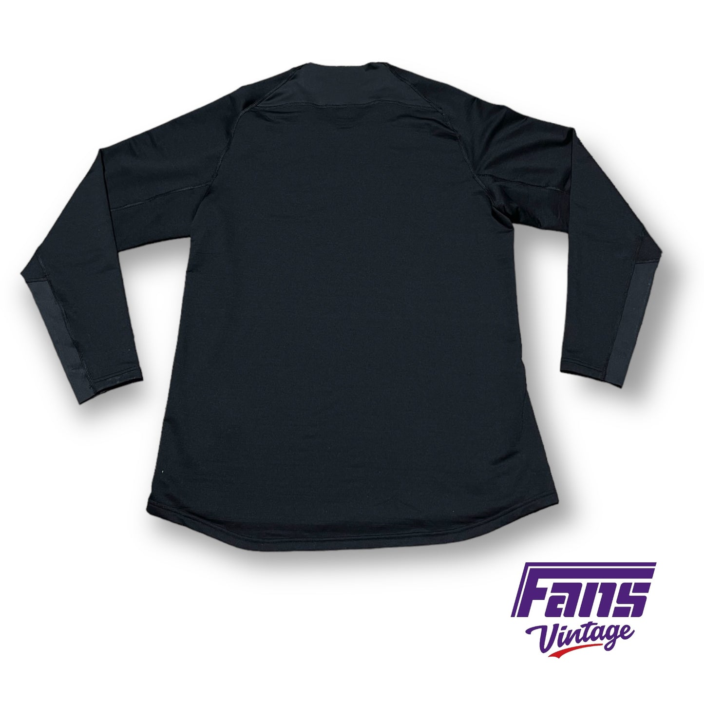 TCU Baseball Team Issued - Player Worn Blackout Nike Training Thermal Top