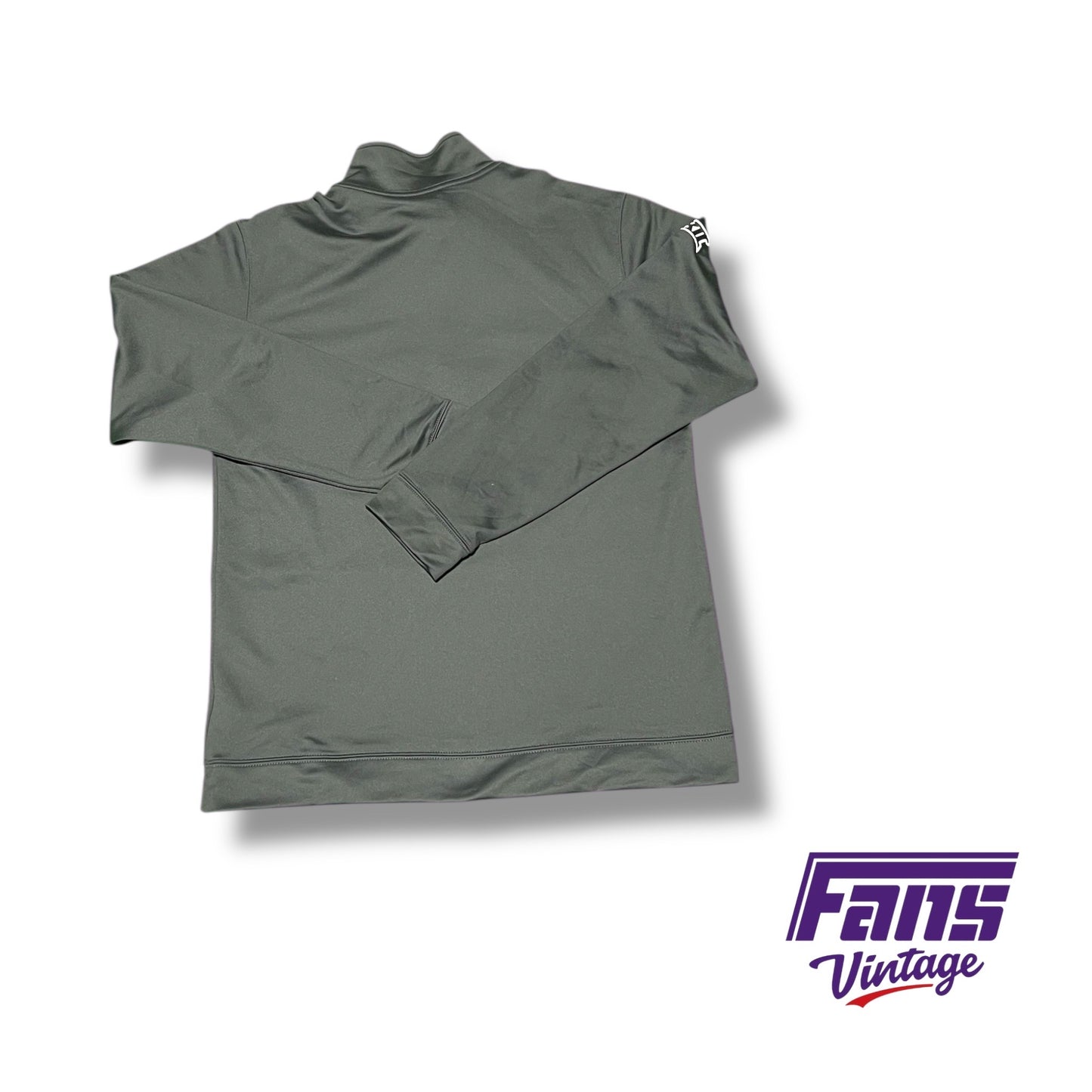 TCU Basketball Nike Team‑Issued Grey Fleece 1/4 Zip